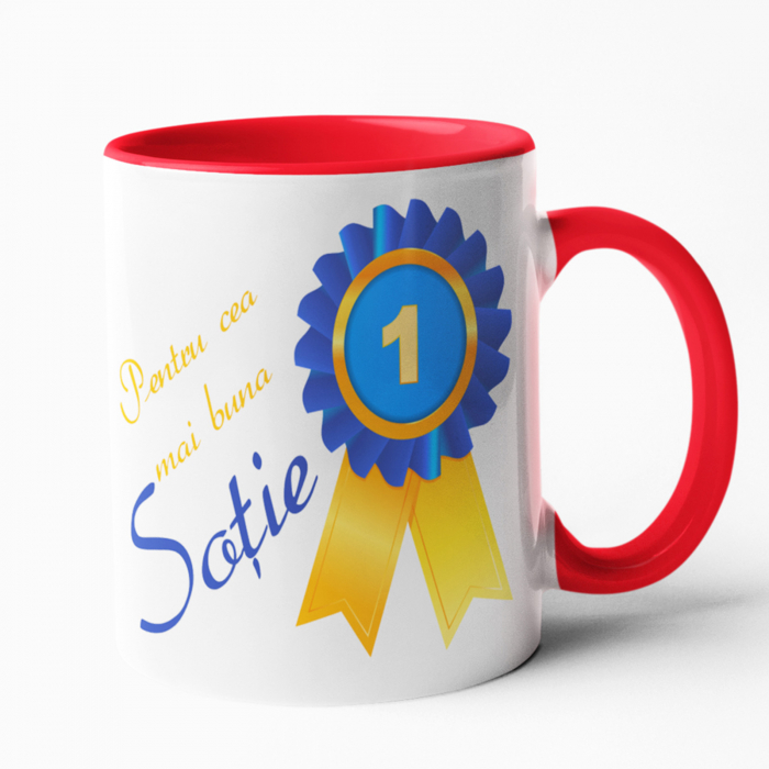 Cană personalizată - Pentru cea mai buna soție! - Nari [1]