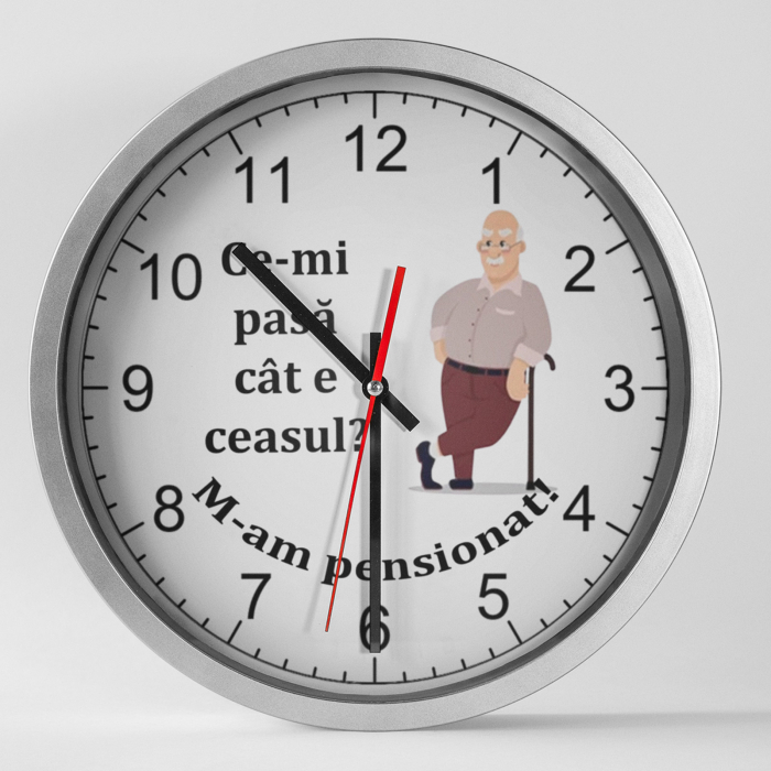 Ceas personalizat M-am pensionat - Model 1 - NARI [1]