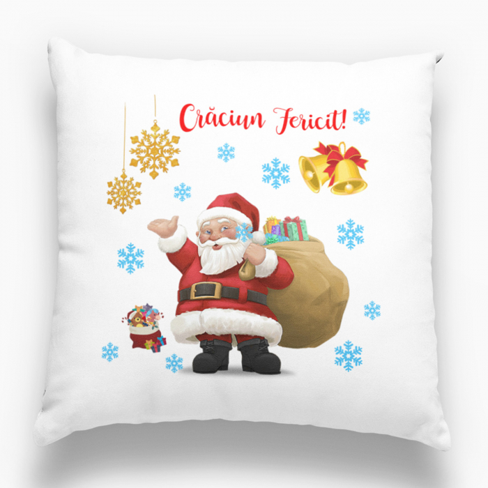Pernă personalizată  Crăciun Fericit! model 4 - Nari [1]