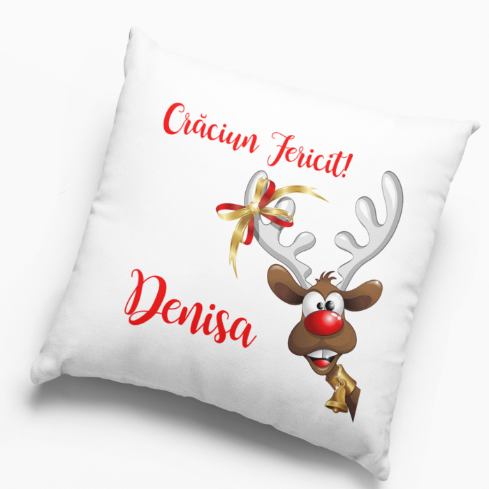 Pernă personalizată  Crăciun Fericit! Model 5 - Nari [2]