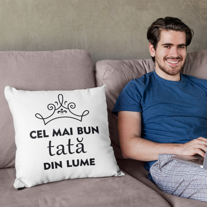 Perna personalizata cu mesajul ”Cel mai bun tata din lume„ - Nari [2]
