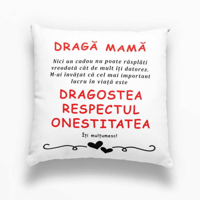 Pernă personalizată - Dragă mamă - NARI [1]