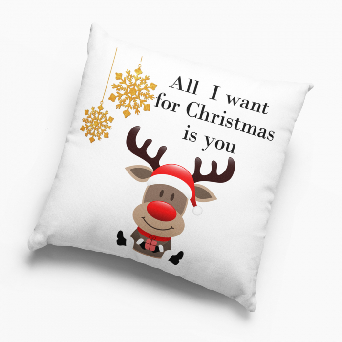 Pernă personalizată - All I want For Christmas is you -  Nari [3]
