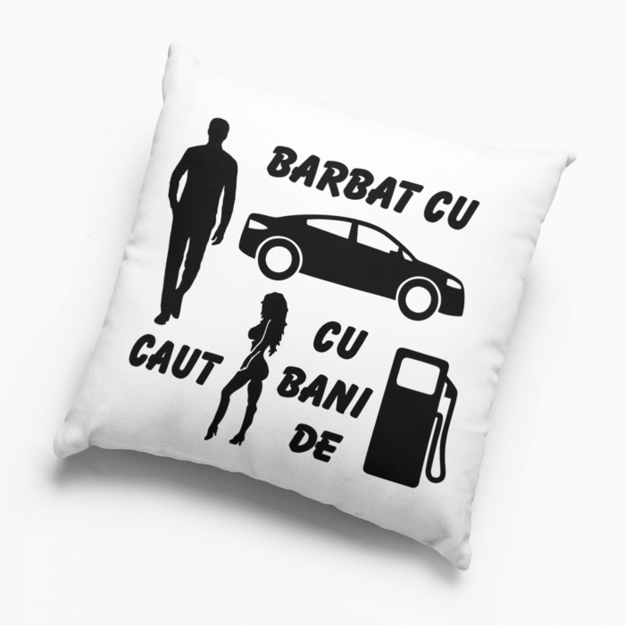 Pernă personalizată - Bărbat cu mașină...NARI [2]