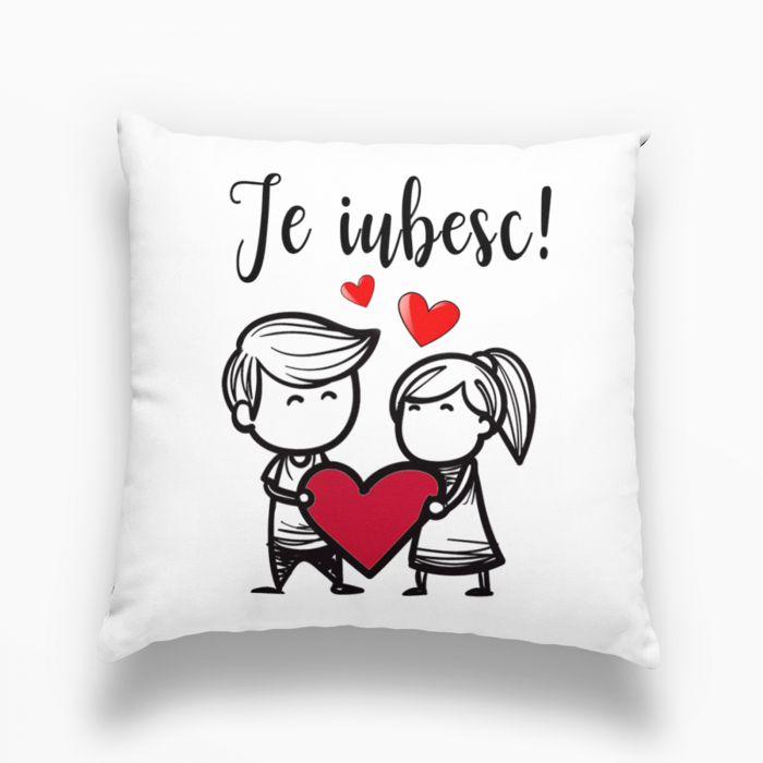 Pernă personalizată - Te iubesc! - Model 4 - NARI [1]