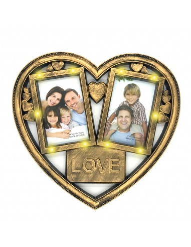 Rama foto cu lumini HEART 2 poze - NARI [1]