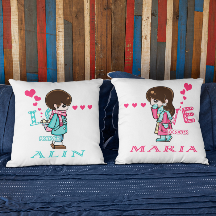 Set perne personalizate pentru cuplu - Forever Love - Nari [2]