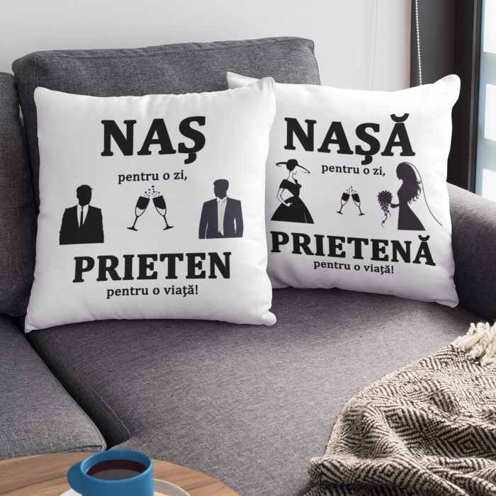 Set perne personalizate - ”Nași pentru o zi, prieteni pentru o viață„ - Nari [1]
