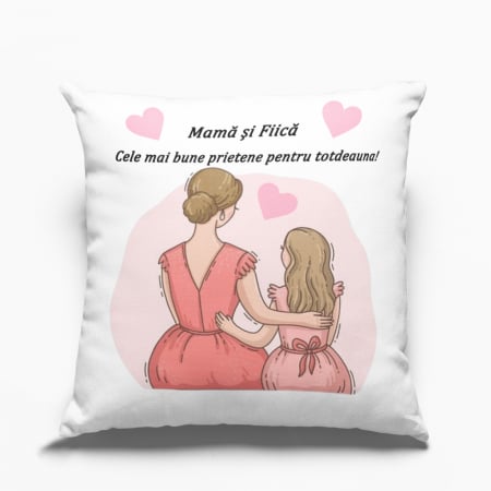 Perne personalizate - Pernă personalizată pentru mamă și fiică - Nari