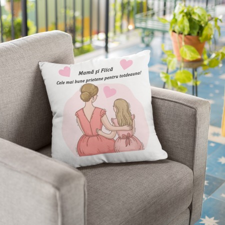 Pernă personalizată pentru mamă și fiică - Nari [1]
