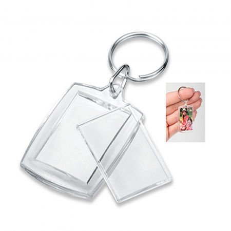 Breloc personalizat plastic cu 2 poze - Nari [1]