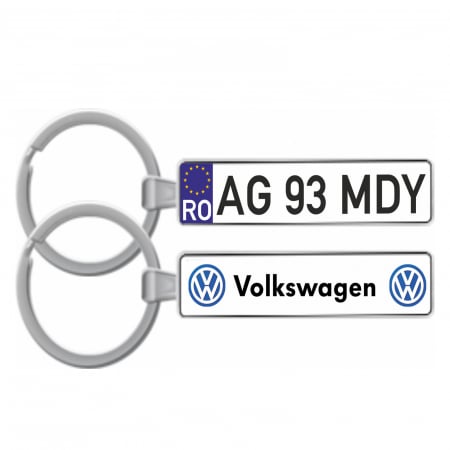 Brelocuri personalizate - Breloc personalizat cu număr auto și marca mașinii - Nari