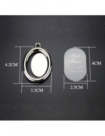 Breloc personalizat cu poză - oval - Nari [1]