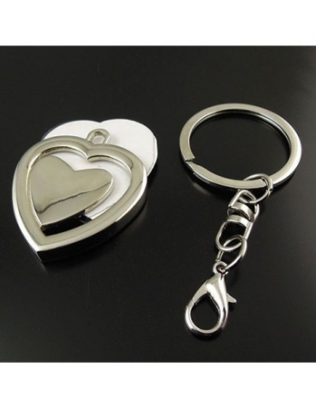 Breloc personalizat cu poză - inimă - Nari [2]