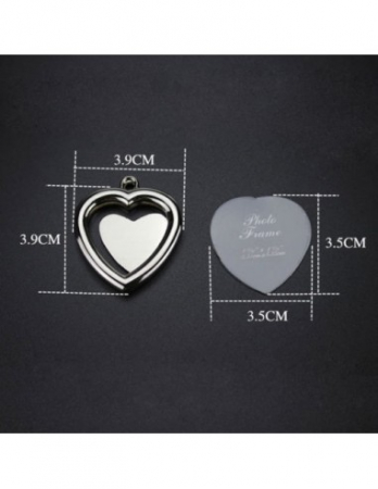 Breloc personalizat cu poză - inimă - Nari [1]