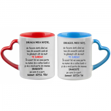 Căni personalizate - Set căni personalizate - Soț și Soție - NARI