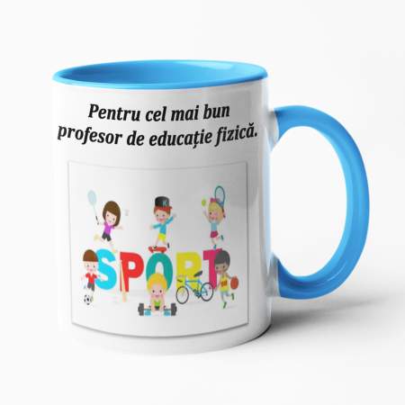 Căni personalizate - Cană personalizată - Cel mai bun profesor de sport! - NARI
