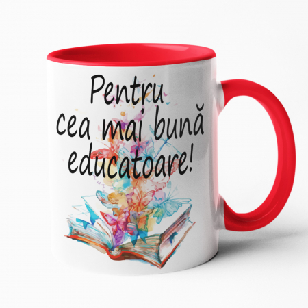 Căni personalizate - Cană personalizată - Cea mai bună educatoare - Nari