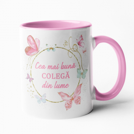 Căni personalizate - Cană personalizată - Cea mai bună colegă din lume! - Nari