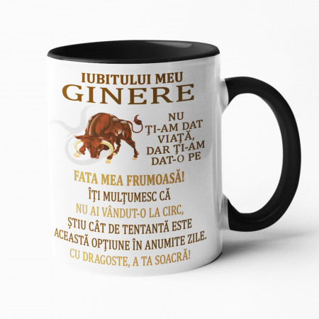 Căni personalizate - Cană personalizată -  Iubitului meu ginere... - NARI