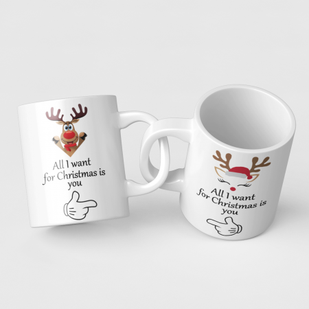Căni de Crăciun - Set căni personalizate - Crăciun - Model 3 - Nari