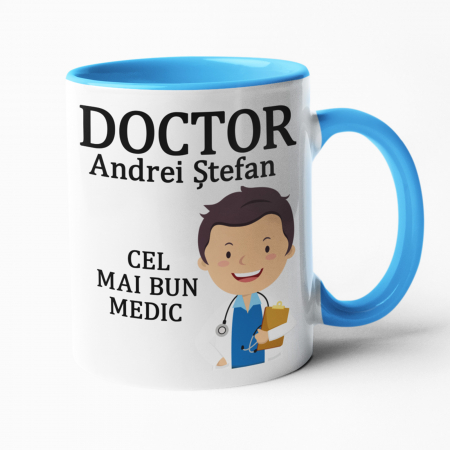 Căni personalizate - Cană personalizată cu nume pentru Doctor -  Nari