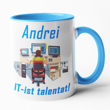 Căni personalizate - Cană personalizată cu nume pentru IT-ist - Nari