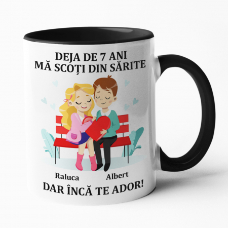 Valentine s Day❤️ - Cană personalizată - cuplu - mă scoți din sărite