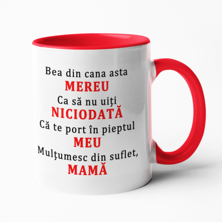 Căni personalizate - Cană personalizată - Îți mulțumesc, mamă - NARI