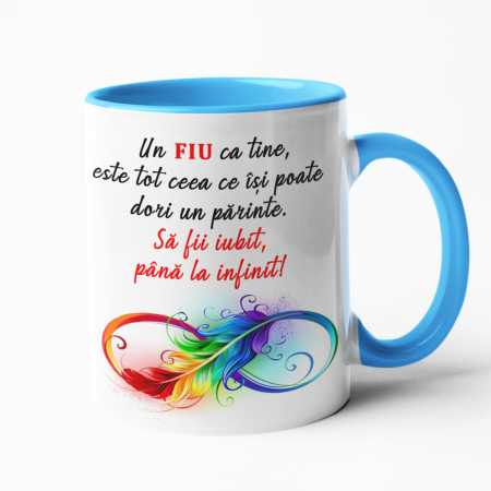 Căni personalizate - Cană personalizată -  Fiu - Model 2- NARI