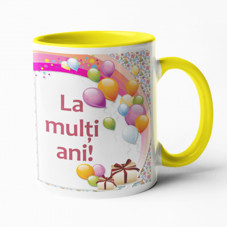 Căni personalizate - Cană personalizată -  La mulți ani - Model 4 - NARI