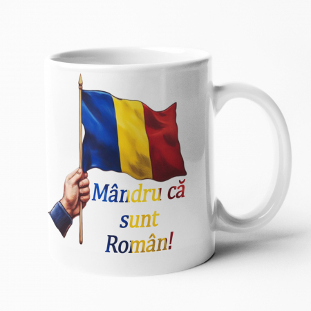 Căni personalizate - Cană personalizată - Mândru că sunt român! - NARI