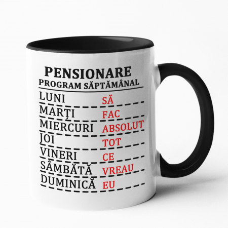 Căni personalizate - Cană personalizată - Pensionare - Nari