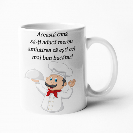 Cană personalizată pentru cel mai bun bucătar