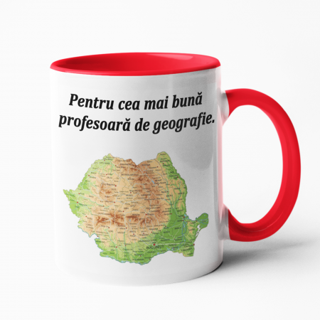 Căni personalizate - Cană personalizată - Profesoară geografie - NARI