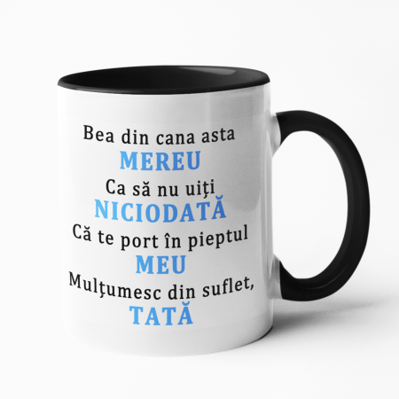 Căni personalizate - Cană personalizată - Îți mulțumesc, tată - NARI