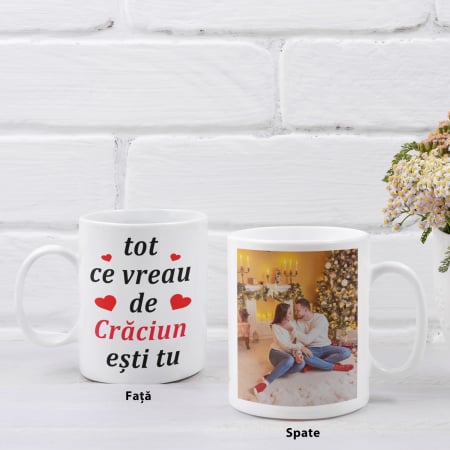 Cană personalizată - Tot ce vreau de Crăciun ești tu! - Nari [1]