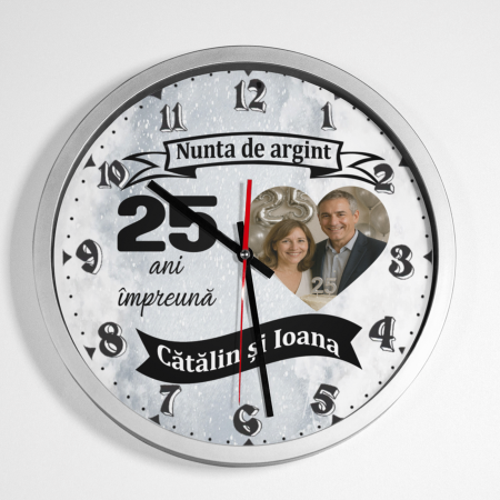 Ceasuri personalizate - Ceas personalizat - Nunta de argint - NARI