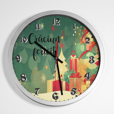 Ceasuri de Crăciun - Ceas personalizat - Crăciun Fericit! - NARI