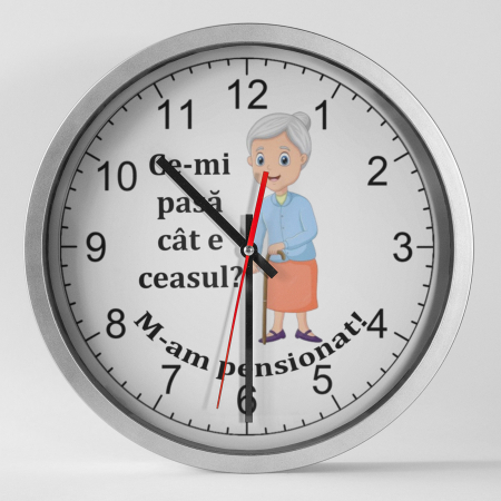 Ceasuri personalizate - Ceas personalizat M-am pensionat - Model 2 - NARI