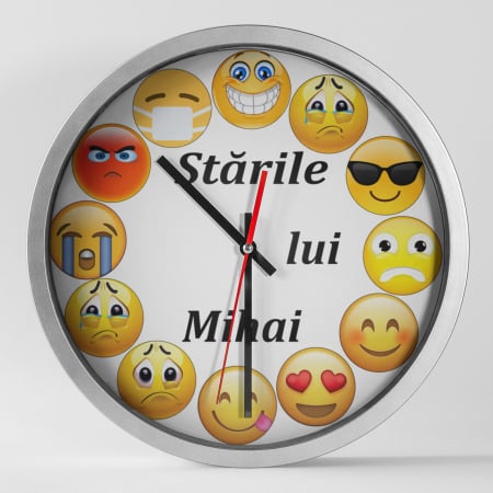 Ceasuri personalizate - Ceas personalizat emoji - Stările - NARI