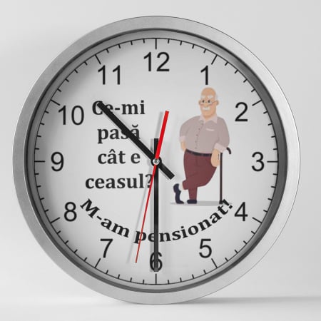 Ceasuri personalizate - Ceas personalizat M-am pensionat - Model 1 - NARI