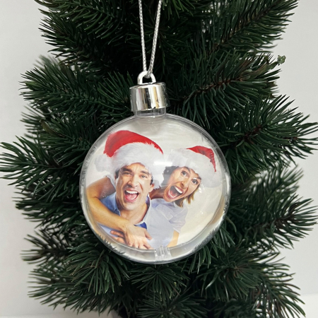 Cadouri de Sărbători - Glob personalizat cu 2 poze - Nari