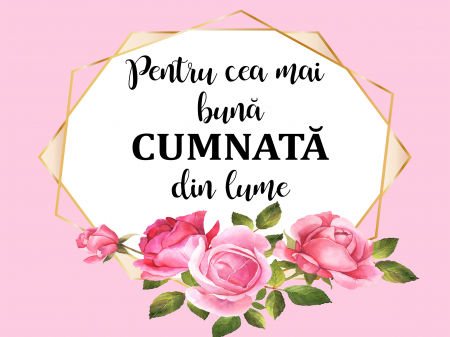 Brelocuri personalizate - Magnet 10x15 cm personalizat - Cumnată - NARI