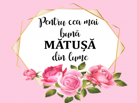 Brelocuri personalizate - Magnet 10x15 cm personalizat - Mătușă - NARI