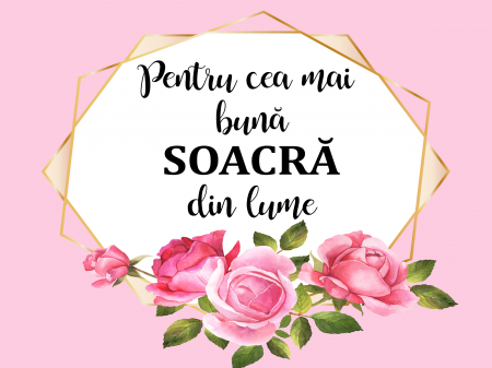 Brelocuri personalizate - Magnet 10x15 cm personalizat - Soacră - NARI