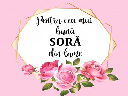 Brelocuri personalizate - Magnet 10x15 cm personalizat - Soră - NARI