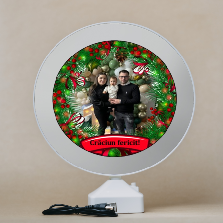 Rame foto personalizate - Oglindă Magică cu Led - Model Crăciun  - NARI