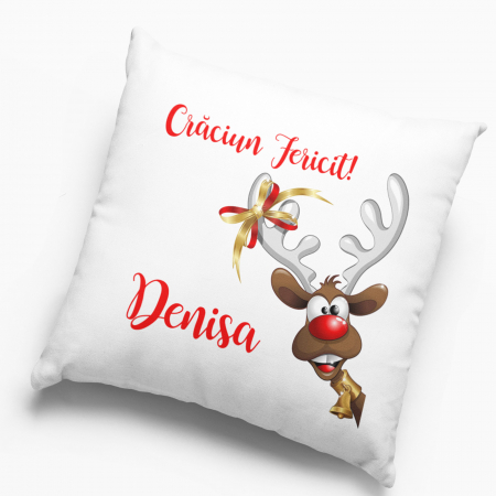 Pernă personalizată  Crăciun Fericit! Model 5 - Nari [1]