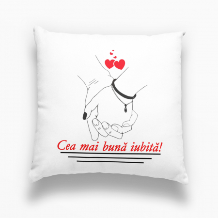 Perne personalizate - Perna personalizata cu mesajul „Cea mai buna iubita!”  -  Nari